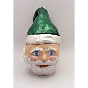 Santa Claus Christmas Gourd Ornament No String Used